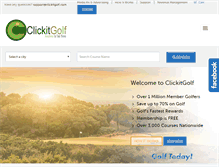 Tablet Screenshot of clickitgolf.com