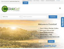 Tablet Screenshot of clickitgolf.net